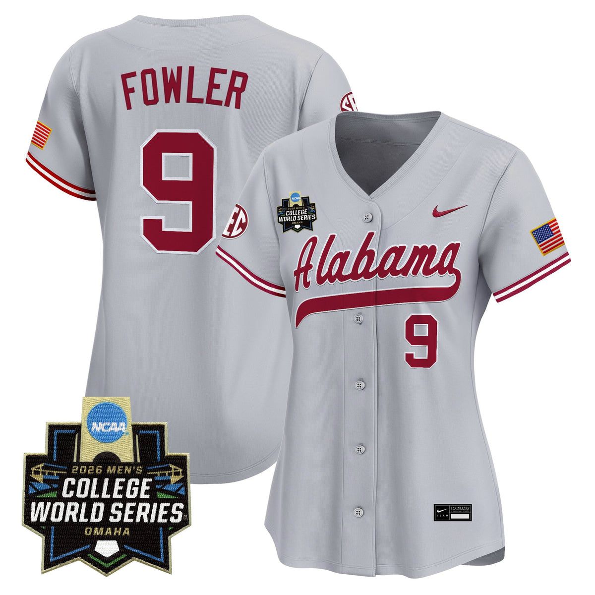 Women's Alabama Crimson Tide 2026 World Series Vapor Premier Limited Jersey - All Stitched