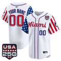 Miami Marlins "America 250 Edition" Vapor Premier Limited Custom Jersey - All Stitched