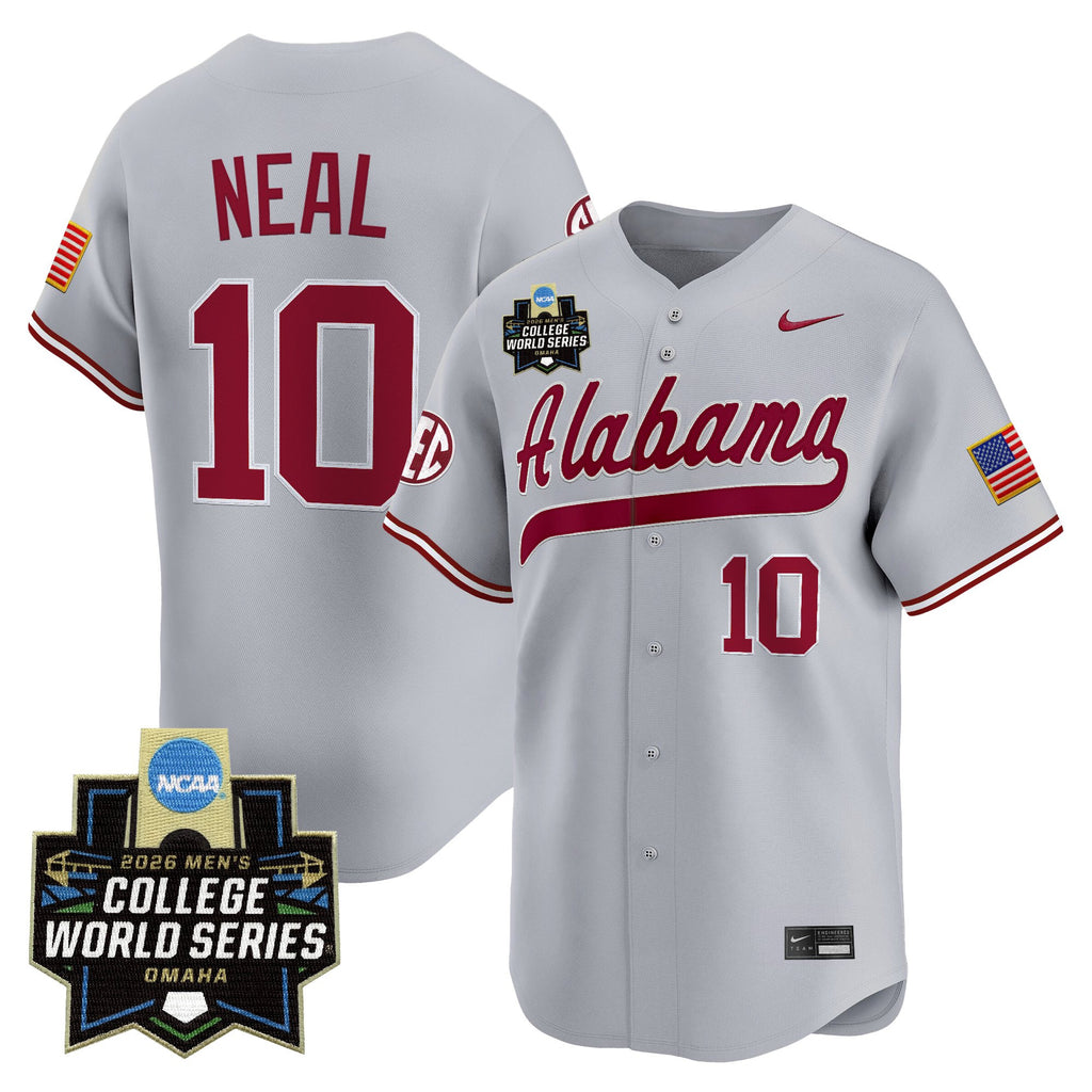Men's Alabama Crimson Tide 2026 World Series Vapor Premier Limited Jersey V2 - All Stitched