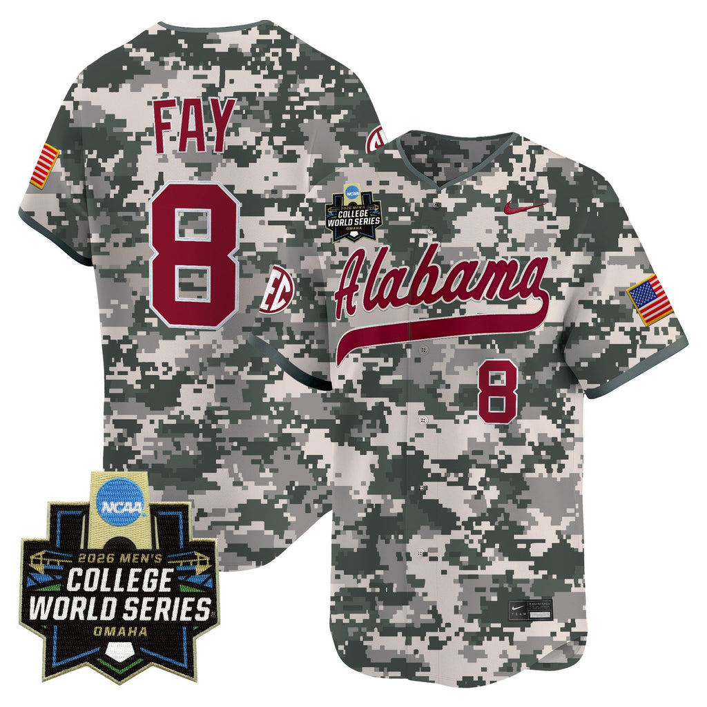 Men's Alabama Crimson Tide 2026 World Series Vapor Premier Limited Jersey V2 - All Stitched