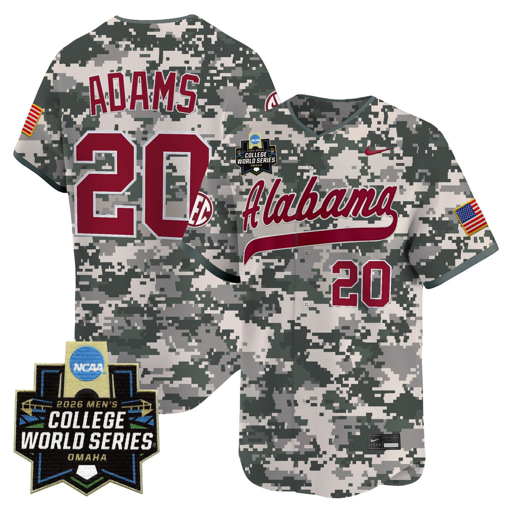 Men's Alabama Crimson Tide 2026 World Series Vapor Premier Limited Jersey V2 - All Stitched