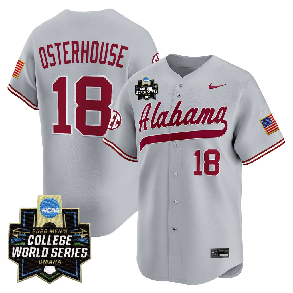 Men's Alabama Crimson Tide 2026 World Series Vapor Premier Limited Jersey V2 - All Stitched