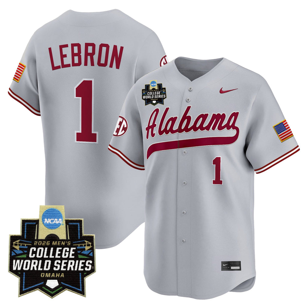 Men's Alabama Crimson Tide 2026 World Series Vapor Premier Limited Jersey V2 - All Stitched