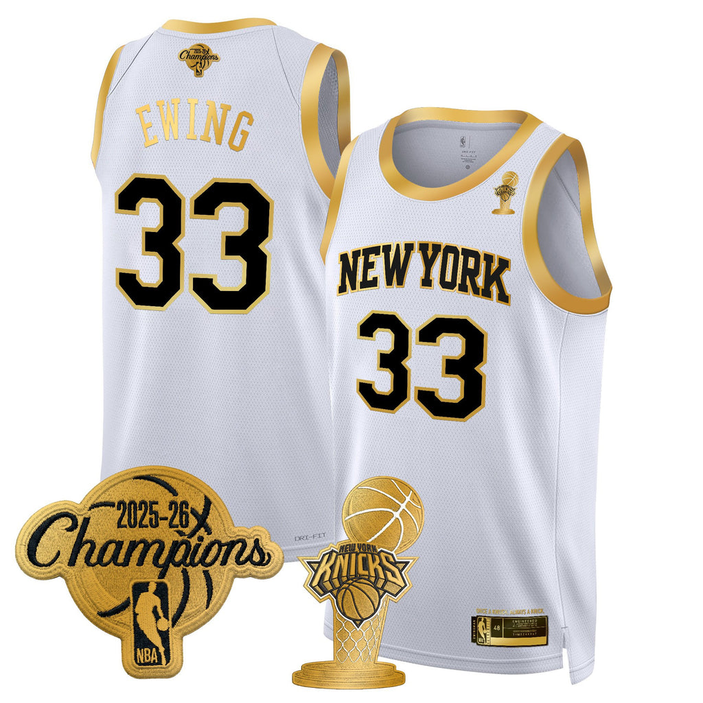 Men's New York Knicks 2026 Champions Patch Swingman Jersey - All Stitched