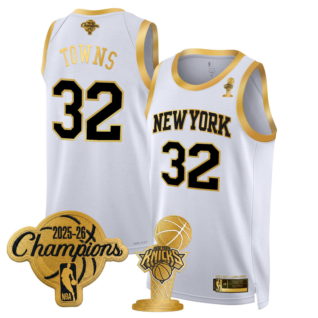 Men's New York Knicks 2026 Champions Patch Swingman Jersey - All Stitched