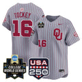 Men's Oklahoma Sooners 2026 World Series Vapor Premier Limited Jersey - 250 America Patch - All Stitched