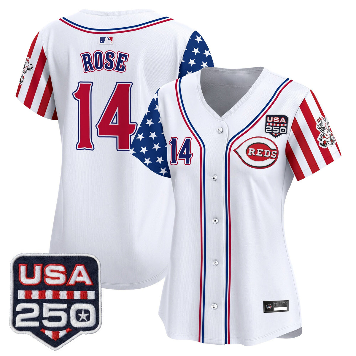 Women's Cincinnati Reds "America250 Edition" Vapor Premier Limited Jersey - All Stitched