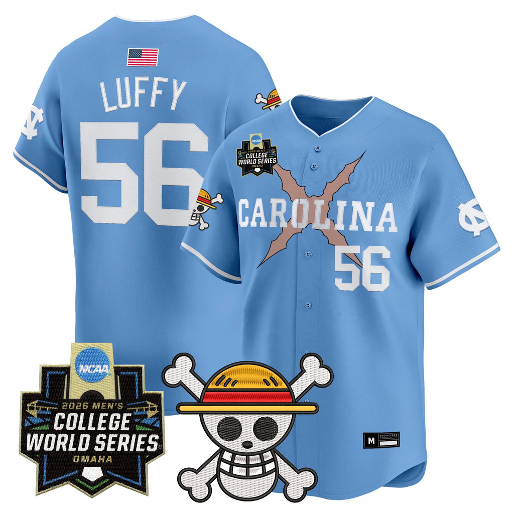Men's North Carolina Tar Heels 2026 World Series x One Piece Vapor Premier Limited Jersey - All Stitched