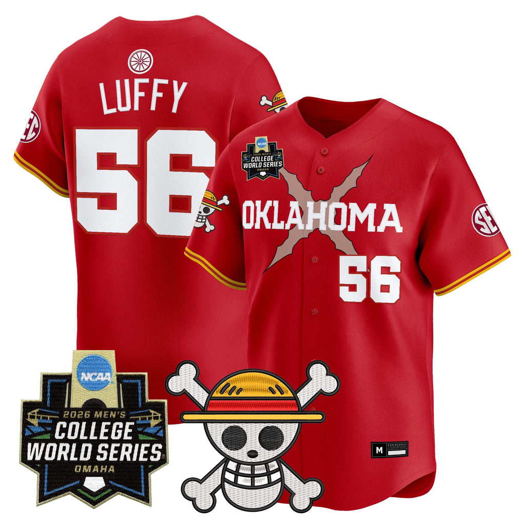 Men's Oklahoma Sooners 2026 World Series x One Piece Vapor Premier Limited Jersey - All Stitched