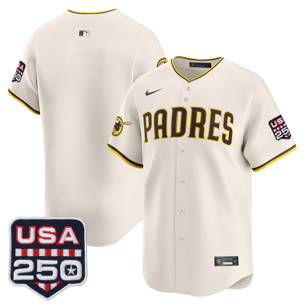 Men's San Diego Padres USA 250 Fourth of July Vapor Premier Limited Jersey - All Stitched