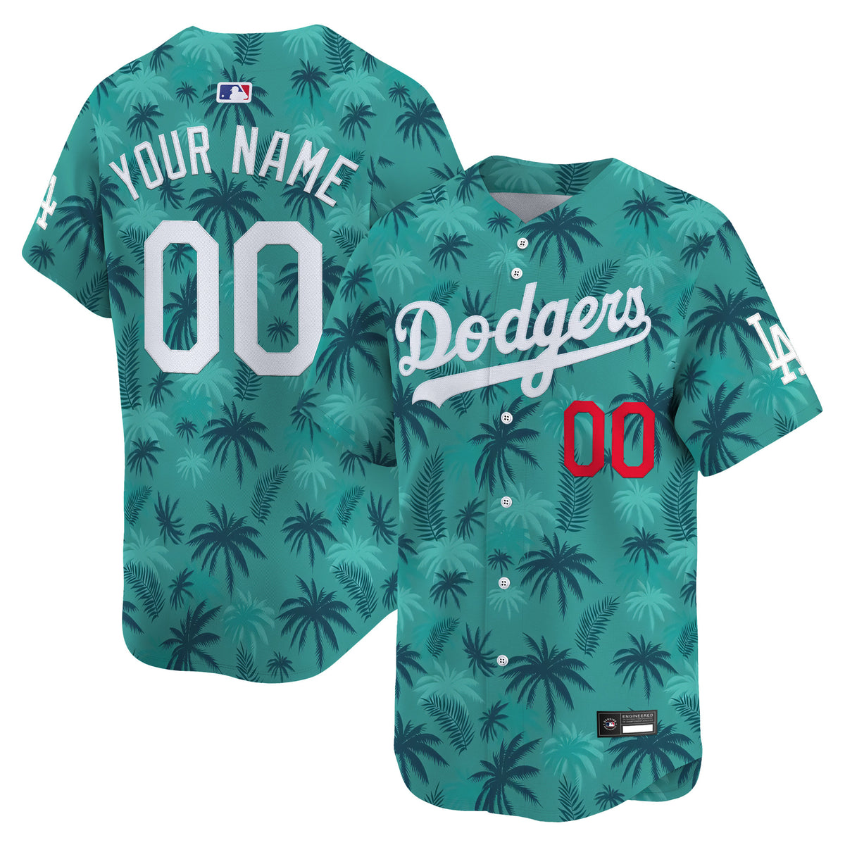 Los Angeles Dodgers GTA Vice City Vapor Premier Limited Custom Jersey - Stitched