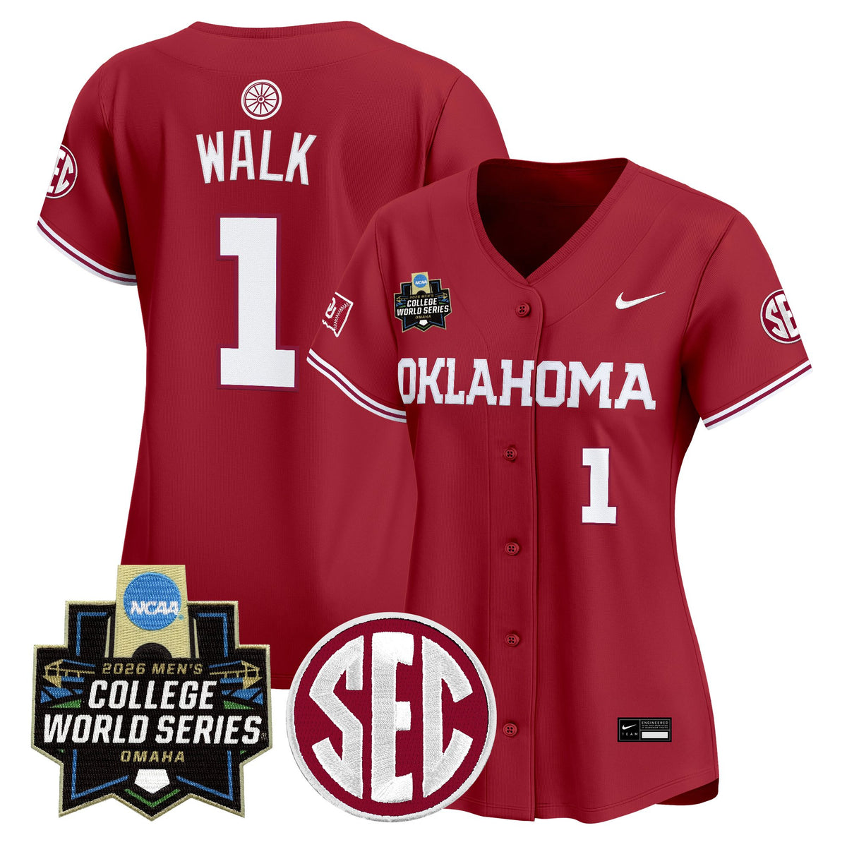 Women's Oklahoma Sooners 2026 World Series Vapor Premier Limited Jersey - All Stitched