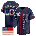 Washington Nationals "America 250 Edition" Vapor Premier Limited Custom Jersey V2 - All Stitched