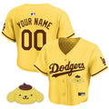 Women's Los Angeles Dodgers x Sanrio Friends Crop Top Baseball Custom Jersey - All Stitched
