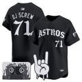 Men's Houston Astros Dj Screw Vapor Premier Limited Jersey - Gothic Edition - All Stitched