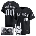 Houston Astros Dj Screw Vapor Premier Limited Custom Jersey - Gothic Edition - All Stitched