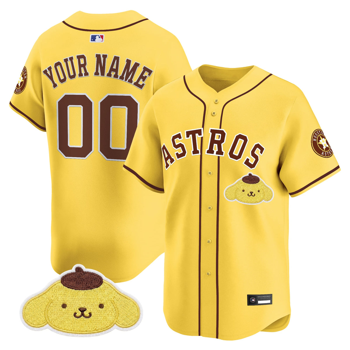 Houston Astros x Sanrio Friends Vapor Premier Limited Custom Jersey - All Stitched