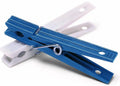Plastic Clothespins Set of 50, S/50, White and Blue - 6171-919