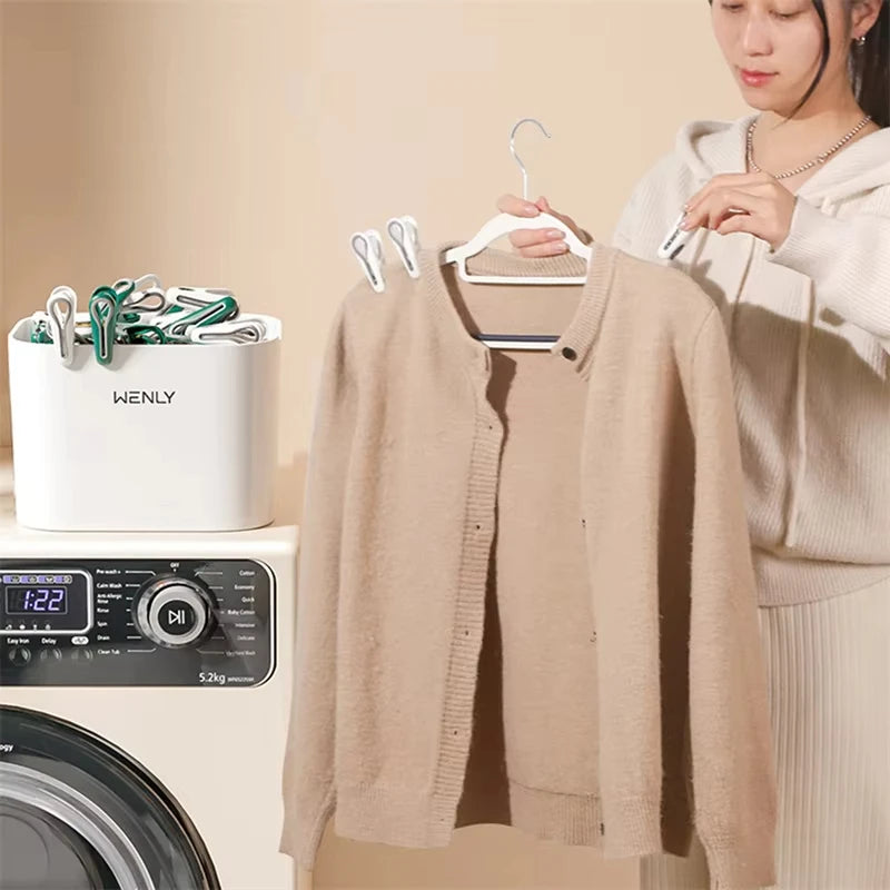 Windproof Clothespins Air Drying Clothes Socks Underwear Fixed Pins Household Small Clips Food Snack Bag Sealing Clips