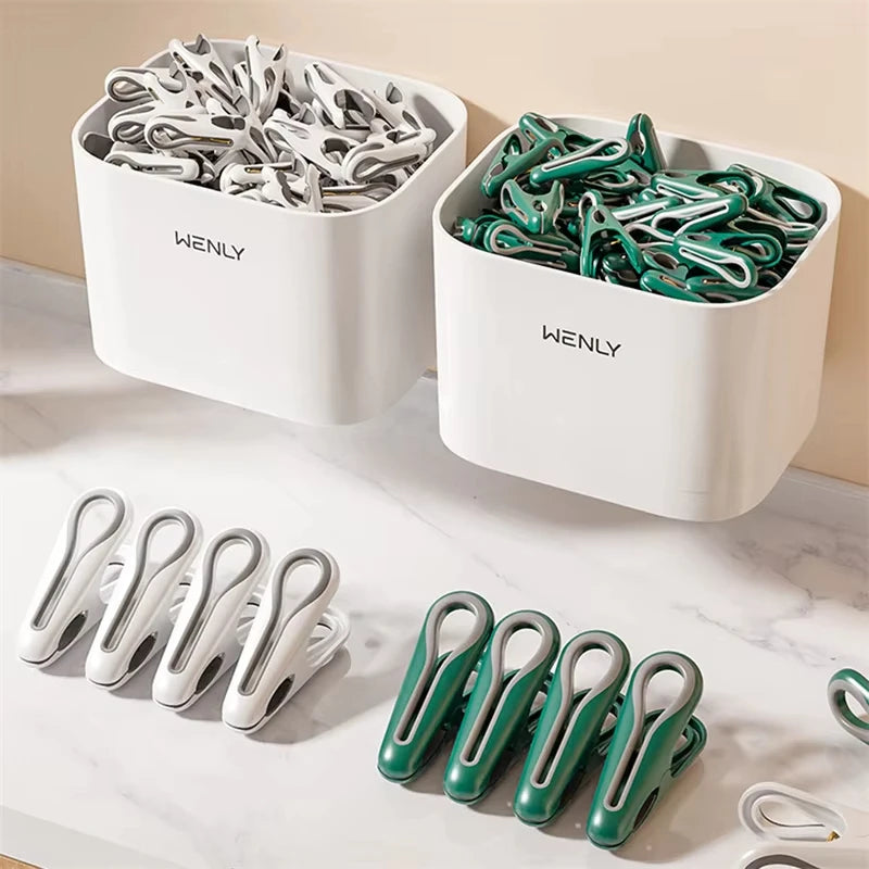 Windproof Clothespins Air Drying Clothes Socks Underwear Fixed Pins Household Small Clips Food Snack Bag Sealing Clips
