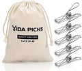 40 Pack Stainless Steel Clothespins Heavy Duty Outdoor, Metal Clothes Pegs with Storage Bag for Hanging Clothes, Laundry
